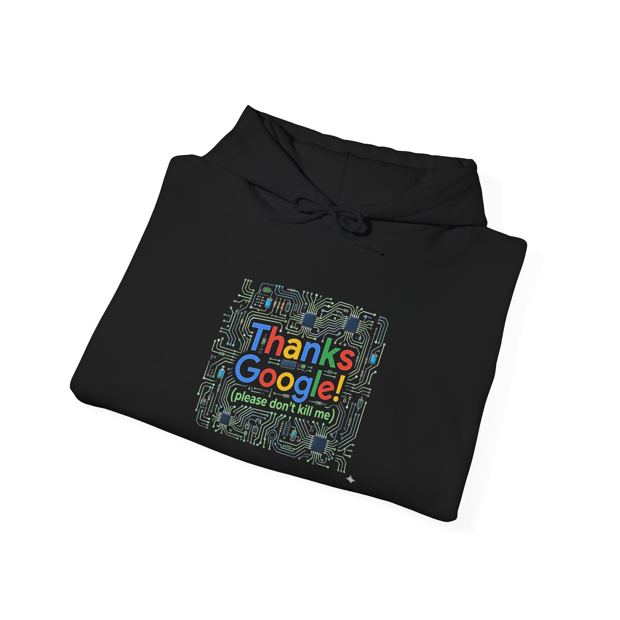 Thanks Google Tech Pattern Hoodie