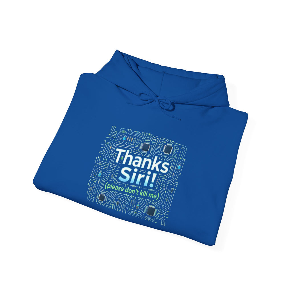 Thanks Siri Tech Pattern Hoodie