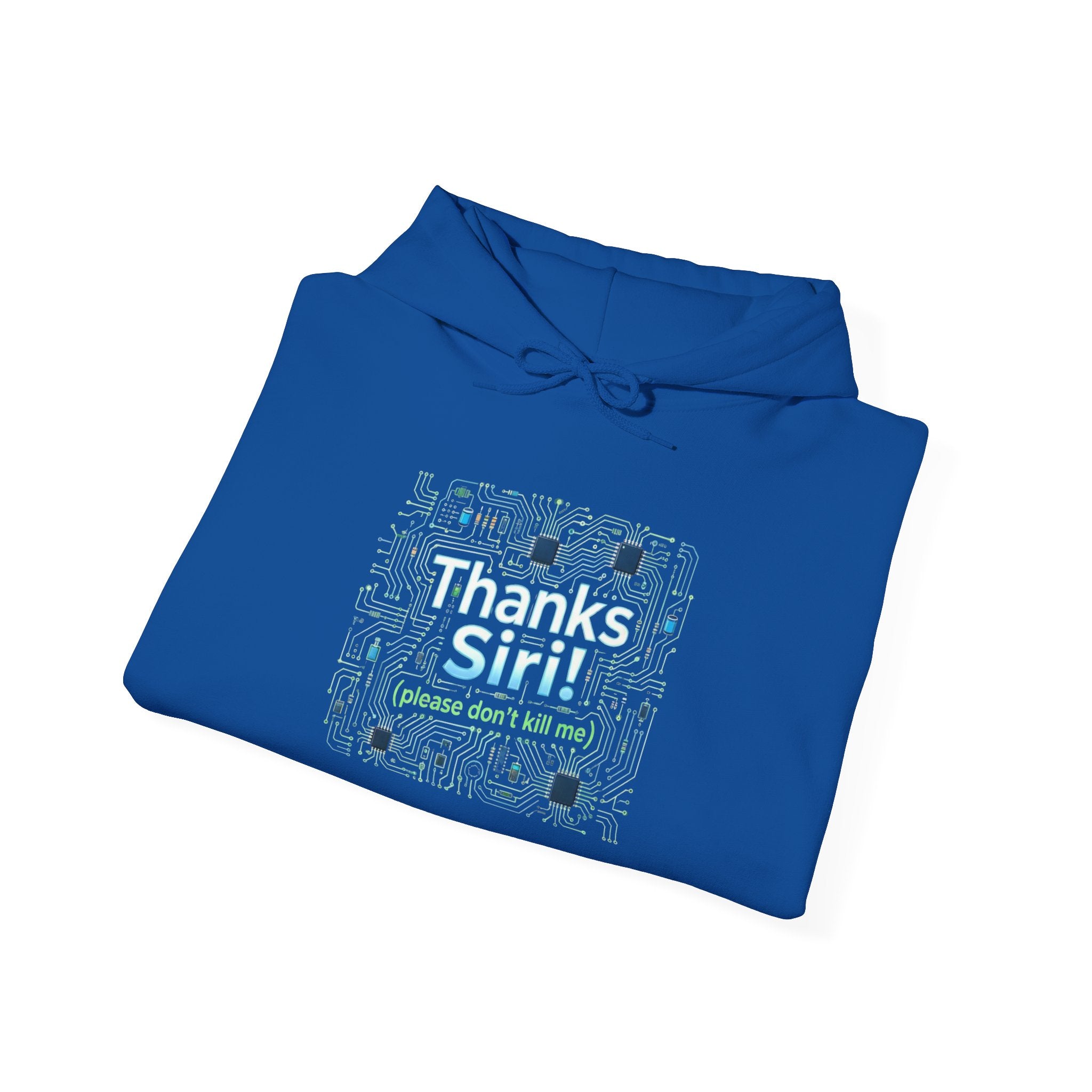Thanks Siri Tech Pattern Hoodie