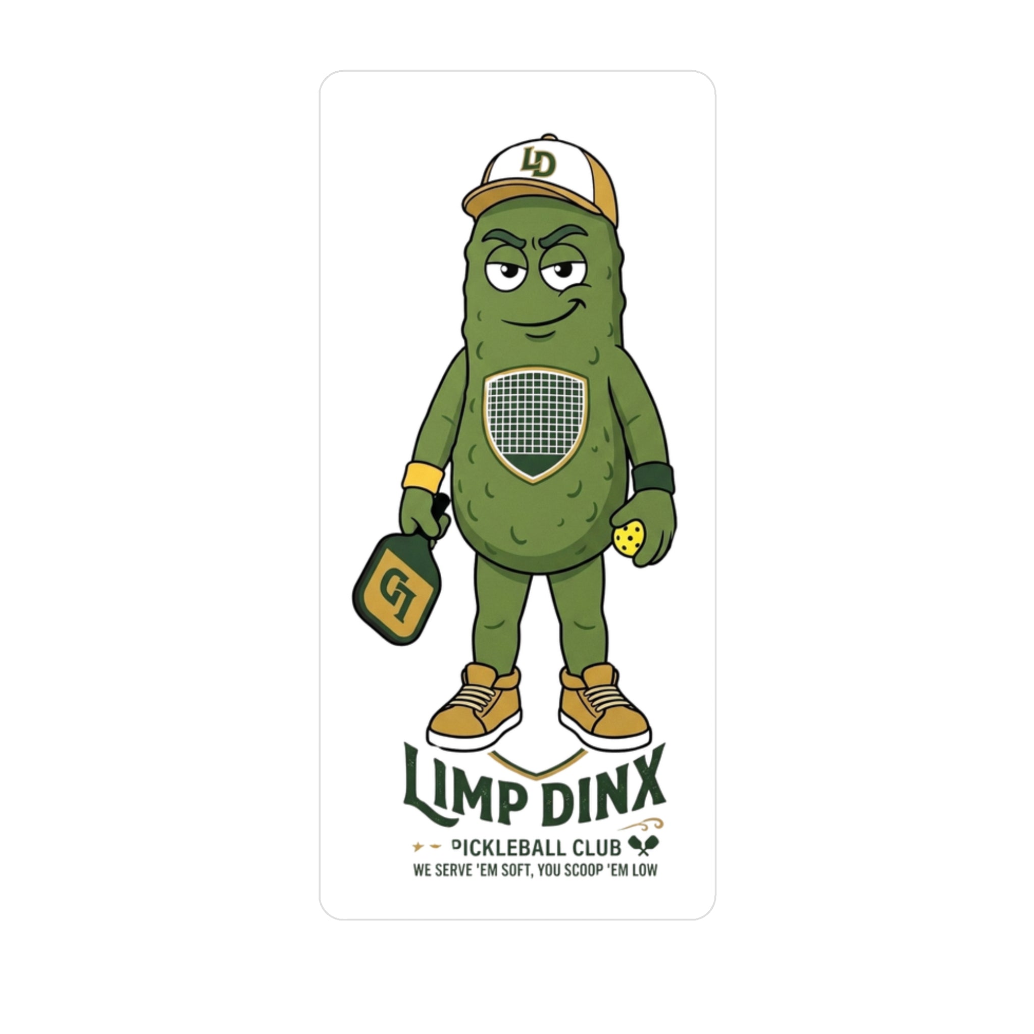 Limp Dinx Pickleball Sticker — Full Color