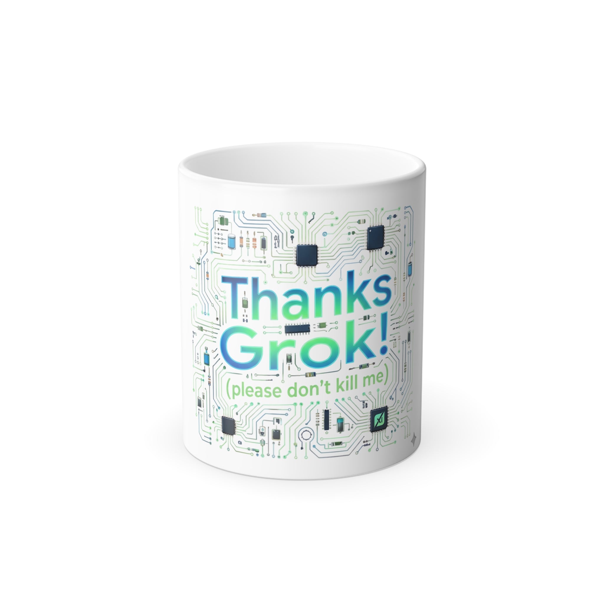 Thanks Grok Color-Changing Mug