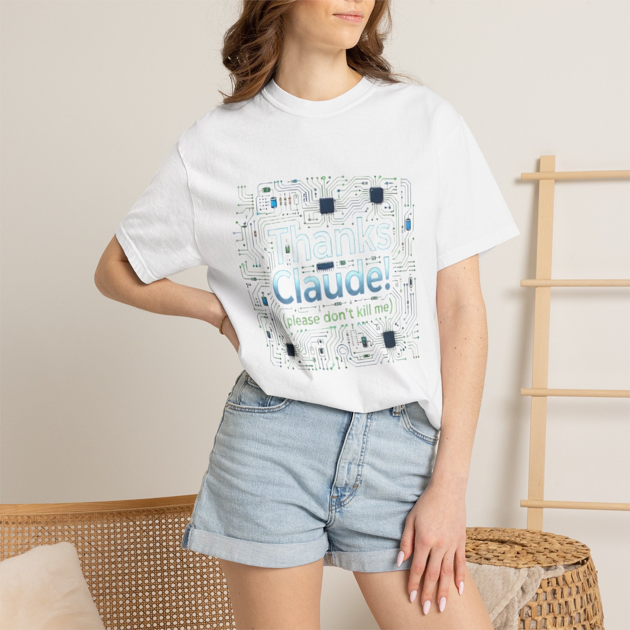 Thanks Claude Circuit Board T-Shirt