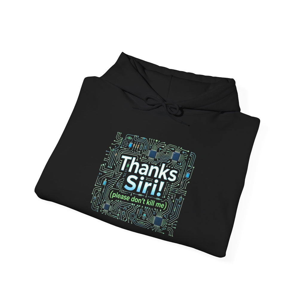 Thanks Siri Tech Pattern Hoodie