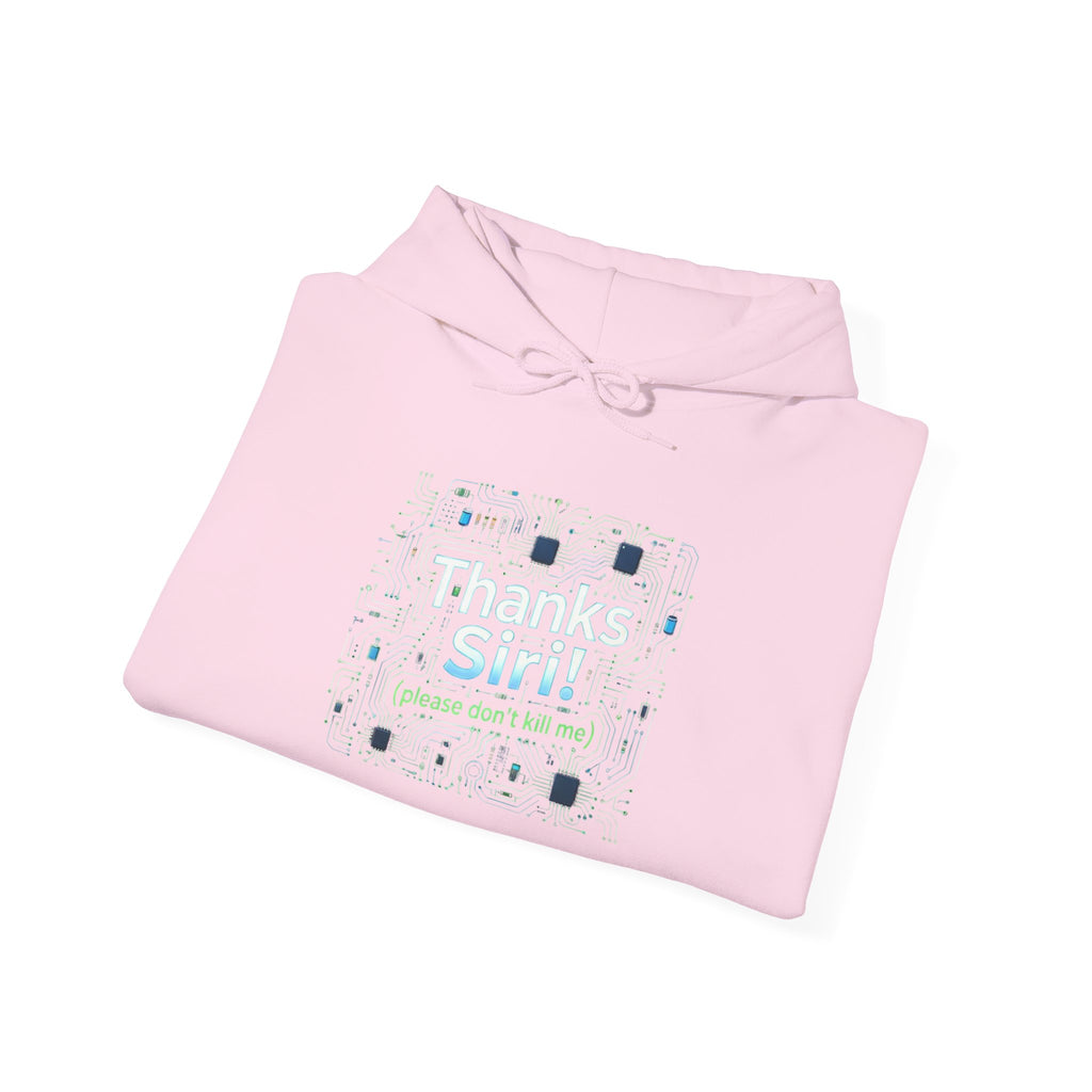 Thanks Siri Tech Pattern Hoodie